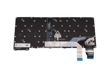 Keyboard DE (german) black/black with backlight and mouse-stick original suitable for Lenovo ThinkPad X13 G3 (21BN/21BQ)