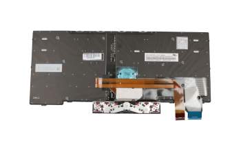 Keyboard DE (german) black/black with backlight and mouse-stick original suitable for Lenovo ThinkPad X395 (20NL)