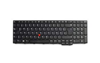 Keyboard DE (german) black/black with mouse-stick original suitable for Lenovo ThinkPad E570