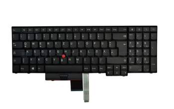Keyboard DE (german) black/black with mouse-stick original suitable for Lenovo ThinkPad Edge E530c