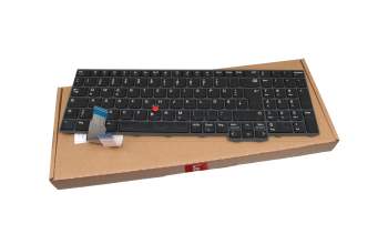 Keyboard DE (german) black/black with mouse-stick original suitable for Lenovo ThinkPad L15 Gen 3 (21C7/21C8)