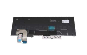 Keyboard DE (german) black/black with mouse-stick original suitable for Lenovo ThinkPad P15v Gen 3 (21D8/21D9)