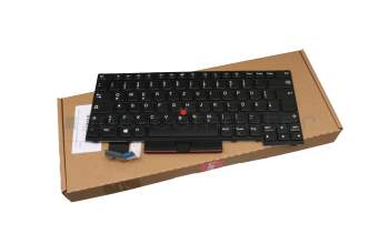 Keyboard DE (german) black/black with mouse-stick original suitable for Lenovo ThinkPad T14 Gen 1 (20UD/20UE)