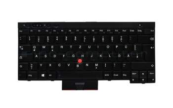 Keyboard DE (german) black/black with mouse-stick suitable for Lenovo ThinkPad X230 Tablet (3437)