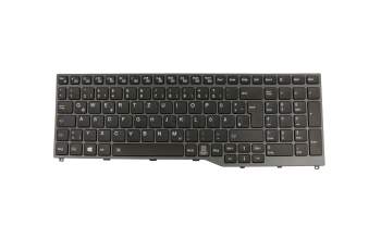 Keyboard DE (german) black/grey with backlight original suitable for Fujitsu LifeBook E4511