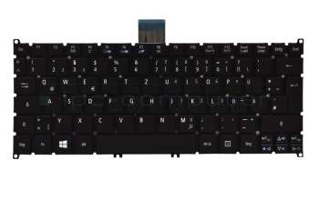 Keyboard DE (german) black original suitable for Acer Aspire V5-123-12104G50nkk