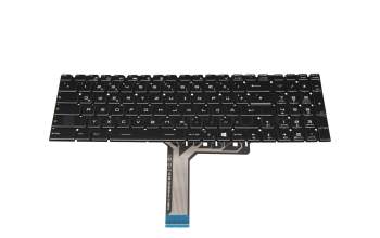 Keyboard DE (german) black original suitable for MSI GP65 Leopard 9SE/9SF (MS-16U1)