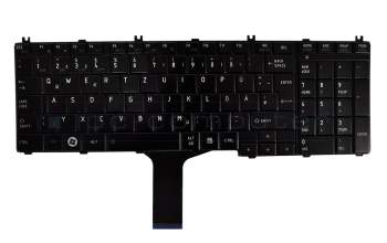 Keyboard DE (german) black original suitable for Toshiba Satellite C665D
