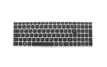 Keyboard DE (german) black/silver matt suitable for Lenovo B70-80 (80MR)