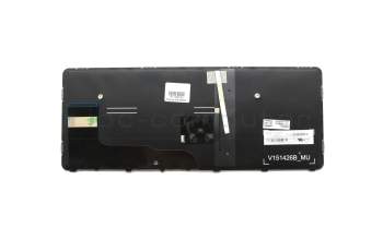 Keyboard DE (german) black/silver matt with backlight and mouse-stick original suitable for HP EliteBook 828 G3