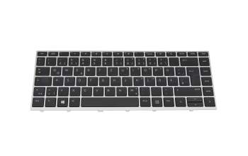 Keyboard DE (german) black/silver original suitable for HP ProBook 640 G5