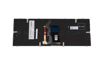 Keyboard DE (german) black/silver with backlight original suitable for Schenker Slim 15-M19