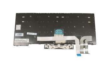 Keyboard DE (german) black/silver with mouse-stick original suitable for Lenovo ThinkPad E485 (20KU)
