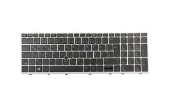 Keyboard DE (german) black/silver with mouse-stick suitable for HP EliteBook 850 G6