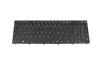 Keyboard DE (german) black/white/black matte with backlight original suitable for SHS Computer NH55HJQ (i5-11400H)