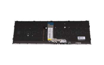 Keyboard DE (german) black/white/black matte with backlight original suitable for Sager Notebook NP6271C (NP70RNC1)