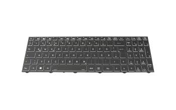 Keyboard DE (german) black/white/black original suitable for Tuxedo Book BM15 Gen10 (NJ51CU)