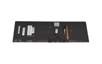 Keyboard DE (german) black with backlight (N85) original suitable for One GameStar Notebook Ultra 17 (P970EF)