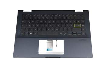 Keyboard DE (german) black with backlight original suitable for Asus VivoBook Flip 14 TM420IA