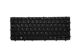 Keyboard DE (german) black with backlight original suitable for Dell XPS 13 (9350)