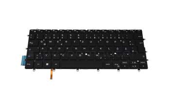 Keyboard DE (german) black with backlight original suitable for Dell XPS 13 (9370)
