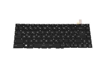 Keyboard DE (german) black with backlight original suitable for MSI GE66 Raider 10UE/10UH (MS-1542)