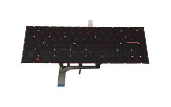 Keyboard DE (german) black with backlight original suitable for MSI GF63 Thin 11SC (MS-16R6)