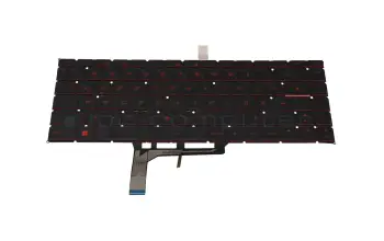 Keyboard DE (german) black with backlight original suitable for MSI GF63 Thin 12UD/12UDX (MS-16R8)