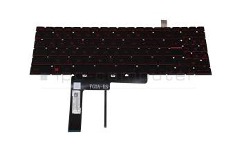 Keyboard DE (german) black with backlight original suitable for MSI GF66 Katana 12UE/12UEO (MS-1583)