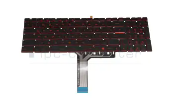 Keyboard DE (german) black with backlight original suitable for MSI GL65 Leopard 10SFK/10SFSK (MS-16U7)