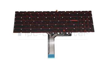 Keyboard DE (german) black with backlight original suitable for MSI GL73 8SD/8SDK/8SF/8SE/8SEK (MS-17C7)