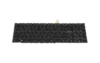 Keyboard DE (german) black with backlight original suitable for MSI WE76 11UK/11UM (MS-17K3)