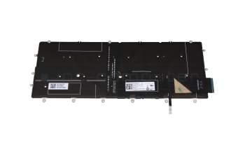 Keyboard DE (german) black with backlight suitable for Dell Latitude 12 2in1 (7200)