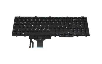 Keyboard DE (german) black with mouse-stick original suitable for Dell Precision 15 (7540)