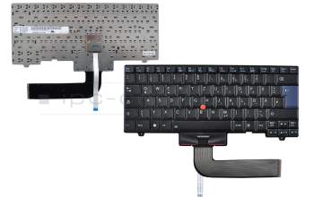 Keyboard DE (german) black with mouse-stick original suitable for Lenovo ThinkPad L410