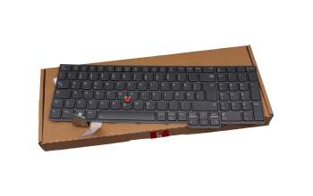 Keyboard DE (german) grey/grey with backlight and mouse-stick original suitable for Lenovo ThinkPad P16s Gen 1 (21BT/21BU)