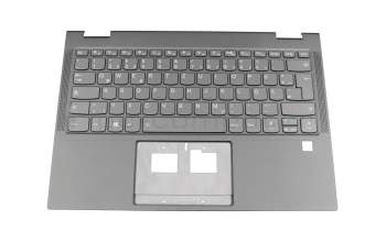 Keyboard DE (german) grey with backlight original suitable for Lenovo Yoga C630-13Q50 (81JL)