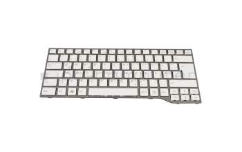 Keyboard DE (german) white/grey original suitable for Fujitsu LifeBook E734