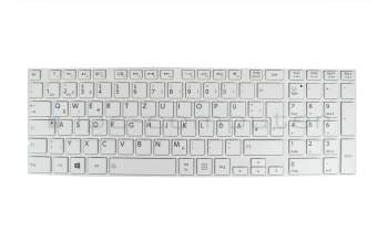 Keyboard DE (german) white/white original suitable for Toshiba Satellite C55-A-11W
