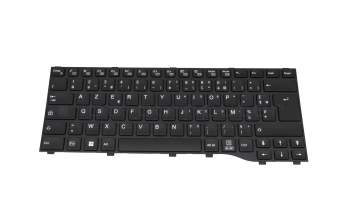 Keyboard FR (french) black/black original suitable for Fujitsu LifeBook E4412