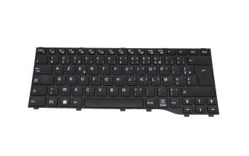 Keyboard FR (french) black/black original suitable for Fujitsu LifeBook E5413A