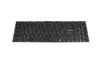 Keyboard FR (french) black/black original suitable for MSI Alpha 17 A4DE/A4DEK (MS-17EK)