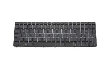 Keyboard SF (swiss-french) black/black glare original suitable for Asus X53SC