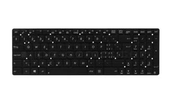 Keyboard SF (swiss-french) black original suitable for Asus R500VJ