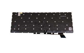 Keyboard SP (spanish) grey/grey with backlight original suitable for MSI Prestige 14 A11SCXT (MS-14C4)