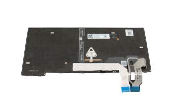 Keyboard US (english) black/black with backlight and mouse-stick original suitable for Lenovo ThinkPad L14 Gen 3 (21C5/21C6)
