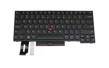 Keyboard US (english) black/black with backlight and mouse-stick original suitable for Lenovo ThinkPad P14s Gen 1 (20S4/20S5)