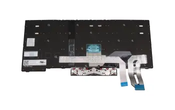 Keyboard US (english) black/black with backlight and mouse-stick original suitable for Lenovo ThinkPad P14s Gen 2 (20VX/20VY)