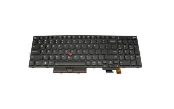 Keyboard US (english) black/black with backlight and mouse-stick original suitable for Lenovo ThinkPad T570 (20H9/20HA/20JW/20JX)