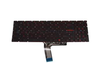 Keyboard US (english) black with backlight original suitable for MSI GF75 Thin 10SEK/10SER (MS-17F3)